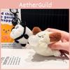 Pig Panda Chick Puppy Blow Bubbles Plush Keychain Function Kids Gift Accessories