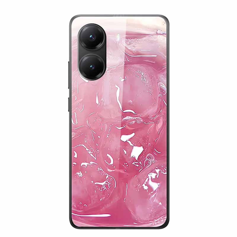 Стеклянный чехол для Poco X7 pro Роскошная задняя крышка телефона Капа Градиентный цветной чехол для PocoX7pro X 7 pro Жесткий закаленный щит Конфетное покрытие
