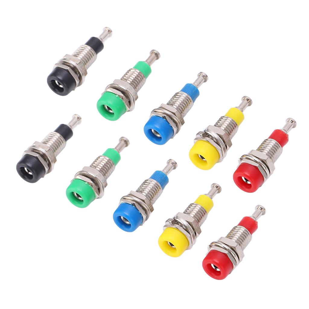 2 комплекта J.40006 2 мм позолоченный банановый гнездовой разъем для монтажа на панель для электронных устройств