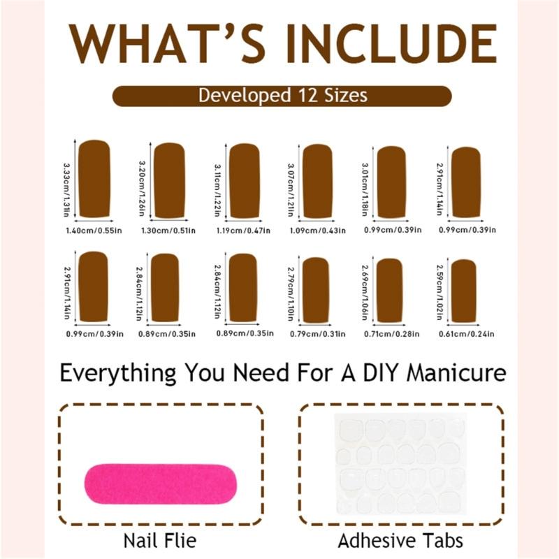 24 Pcs French Tip Press On Nails Medium Long Coffin False Nails 3D Bowknot Stick on Nails Manicures Supplies for Wome