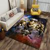 Golden Lion Crest Galaxy Style suitable as a non-slip mat for the living room or bedroom sofa
