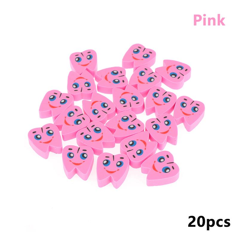 20 шт./упаковка резиновые ластики в форме моляра для зубов стоматологическая клиника школьный подарок студент резина