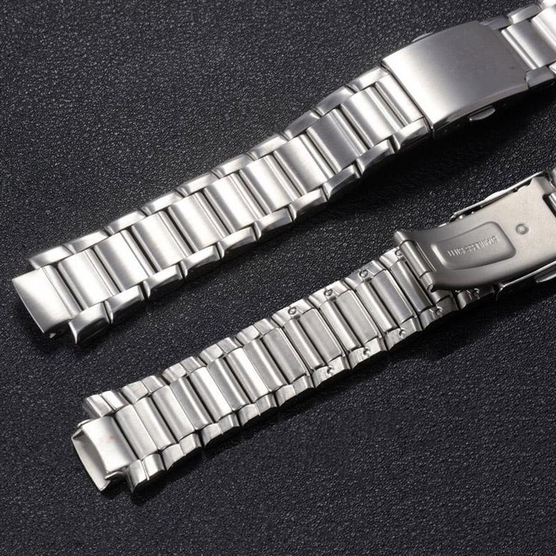 EF-316 Выпуклый стальной часовой браслет для Casio EF316 EF 316 Аксессуар для часов Рельефная сталь 22x13 мм Мужской браслет Ремешок
