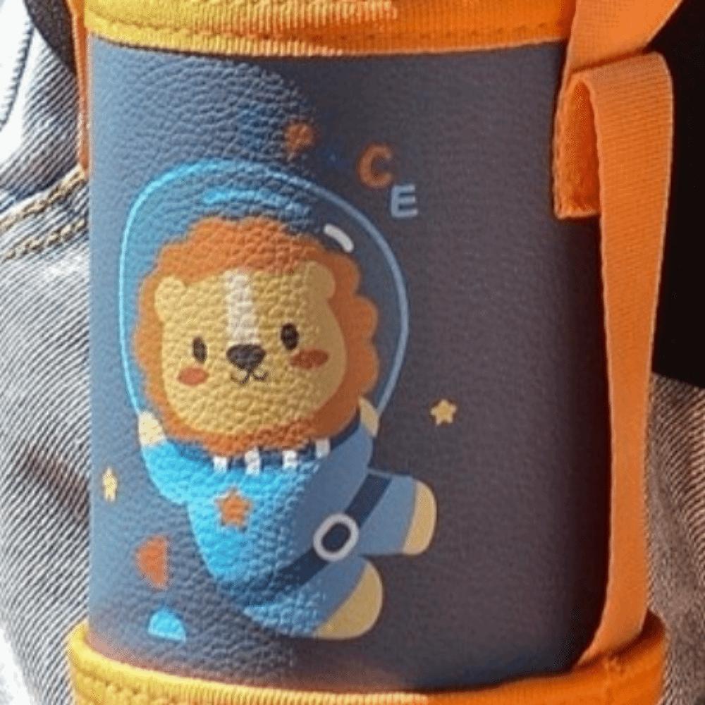 with Straw Kids Thermos Bottle Stainless Steel Thermal Water Bottle Cute Vacuum Flask for Toddlers