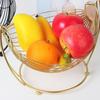 Nordic Creative Fruit Basket Stylish Snack Elegant Iron Design Personality Storage Fruit Basket for Home