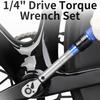 Double-direction Ratchet Bicycle Automotive Tool 1/4 Inch Ratchet Torque Wrench Set  Hand Tool