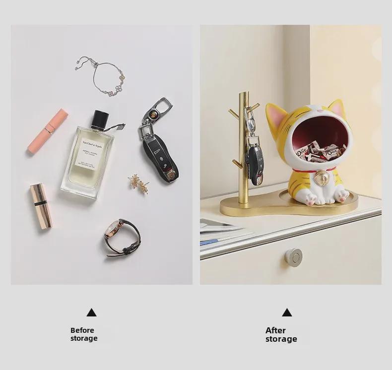 Креативное украшение для крыльца для кошек — милое украшение для дома и место для хранения ключей