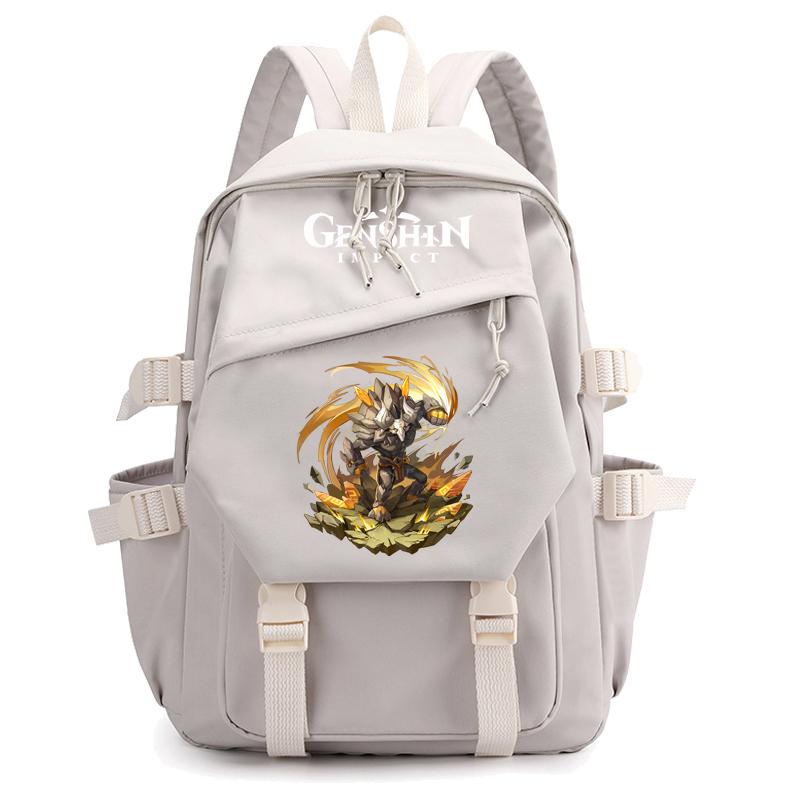 Рюкзак из холста с принтом аниме-игр, большая вместительная сумка для книг для мальчиков и девочек, дорожный рюкзак с зарядкой от USB, школьная сумка для студентов, подарки для детей