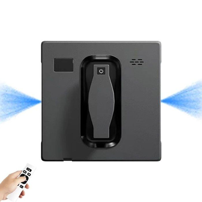 Robot intelligent glass cleaner with automatic water spray, Robotized window washer with remote control for windows