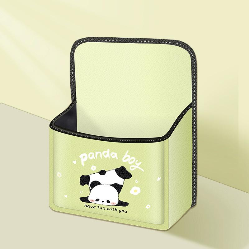 Cartoon Bear Car Shoe Box Storage Hanging Bag - Trunk Storage Organizer for Passengers Vehicle Shoe Cabinet Accessory