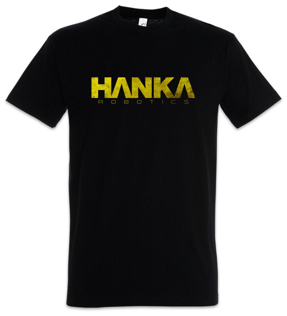 Мужская футболка с логотипом Hanka Мужские Женские Футболки Топ Логотип Компании Призраков Логотип на Вывеске Значок Вывески