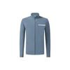 Solid Color Stand Collar Knitted Sports Jacket Men Jackets Blue A11M321507F-DB