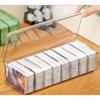 Портативная коробка для хранения торговых карт, пластиковая коробка-разделитель для карт, контейнер для карт большой вместимости, органайзеры для игровых карт