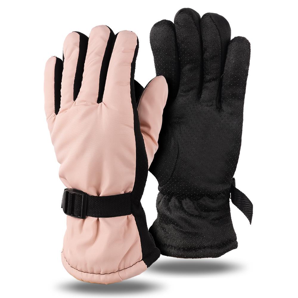 Unisex Snow Winter Skiing Gloves, Warm, Fleece, Thickened Anti-slip and Windproof Gloves