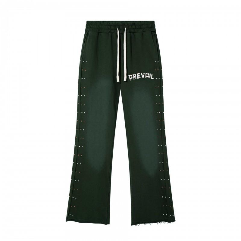 Legends Prevail NY Mens Casual Pants Streetwear Drawstring Waist Micro Flare Trousers
