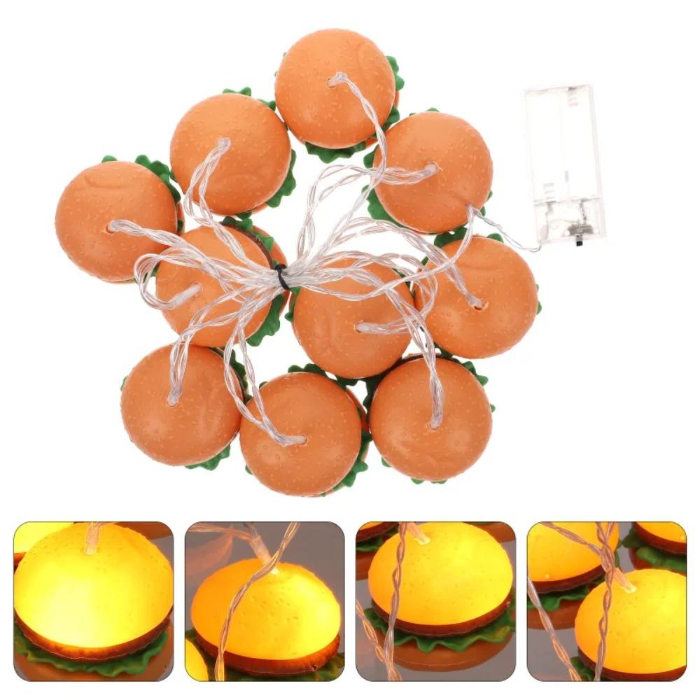 2M 10LED Ice Cream Lights String Warm Light Wedding Lamp Chain Holiday Decorative Lamp Outdoor