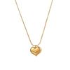18K Gold-Plated Titanium Heart Necklace for Women - Luxurious, Durable, and Versatile Accessory
