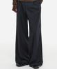 DNSR Double Loop Wide Flare Stripe Slacks Navy