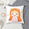 Декоративная квадратная наволочка с двусторонней печатью Himouto Umaru-chan для дивана, гостиной, домашнего декора