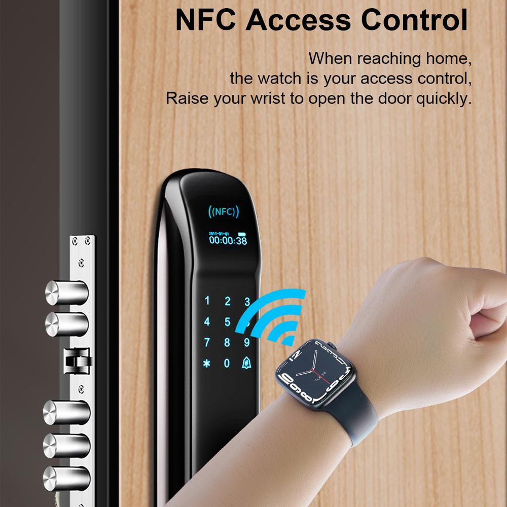 YurKem Смарт-часы серии 7 NFC GPS Спортивный трекер Bluetooth Вызов Смарт-браслет ЭКГ Мониторинг сердечного ритма Мужчины Женщины Смарт-часы для IOS Android