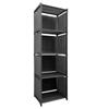 Стеллаж для хранения вещей Nyana Home, 5 ярусов, ПВХ и ткань, 125x41x29 см