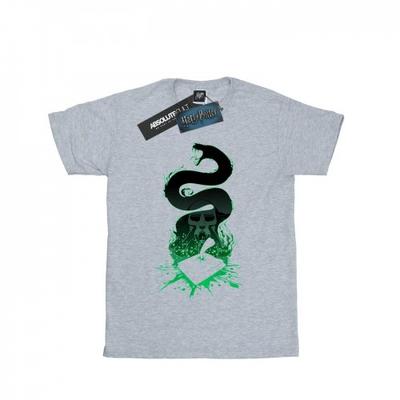 Женская/дамская футболка бойфренда с принтом Nagini Silhouette из хлопка