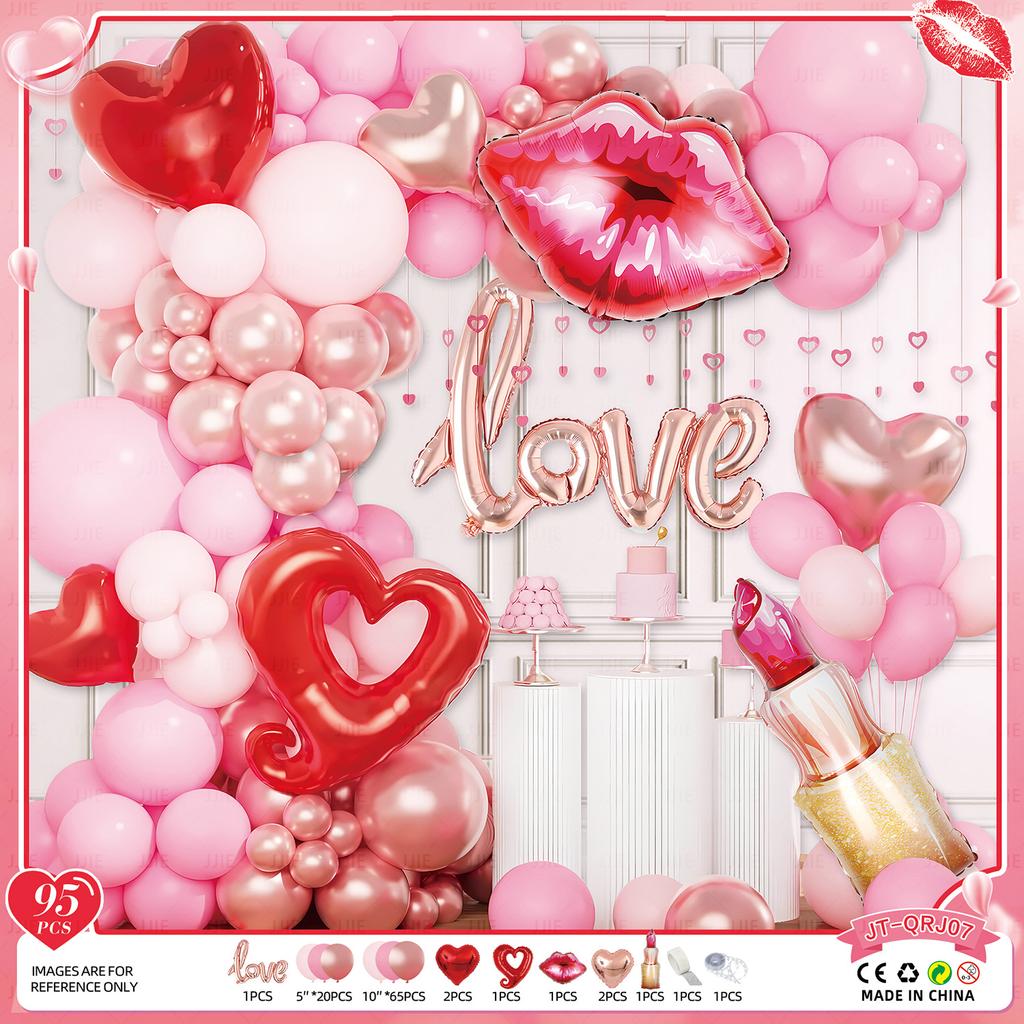 Valentine'S Day Theme Balloon Set Qixi Wedding Confession Balloon Hotel Balloon Decoration And Decoration
