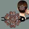 Large Size Hairpins Rhinestone Duckbill Clips Crystal Hairpins Women Barrettes Flower Hair Clips