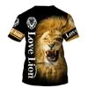 Lion King Printed Men's T-shirt 3d Printed Summer New Crew Neck Short Sleeve T-shirt Top Trend Style Men's Clothing Fashion Casual T-shirt