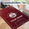 Custom Text Printed Rug Aberdeen FC Non Slip Floor Carpet For Home Room Decor