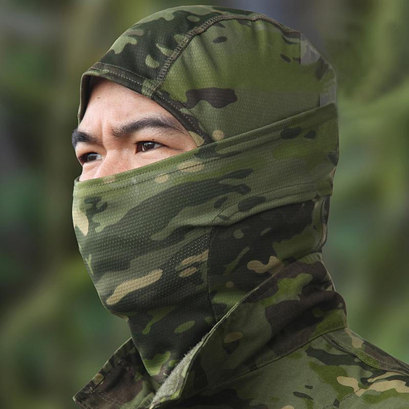 Тактическая камуфляжная балаклава маска на все лицо для страйкбола, военная кепка, охоты, велосипеда, армейская бандана Multicam, бафф на шею