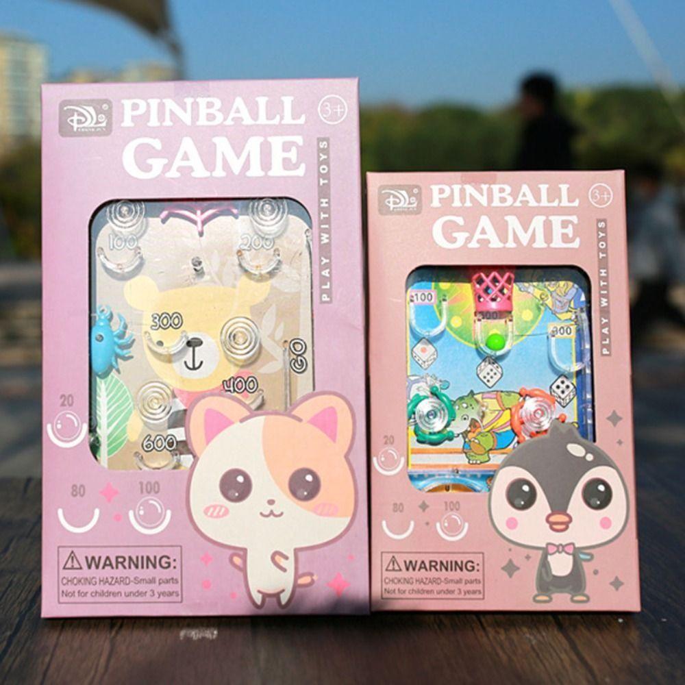 Handheld Mini Pinball Desktop Games Machine Labyrinth Beads Ejection Creative Children Toys