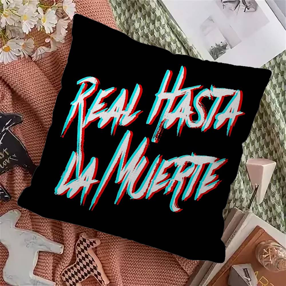 Классический рэпер Anuel AA Музыка Персонализированная картинка текст домашние декоративные подушки Бытовые подарки 45x45см