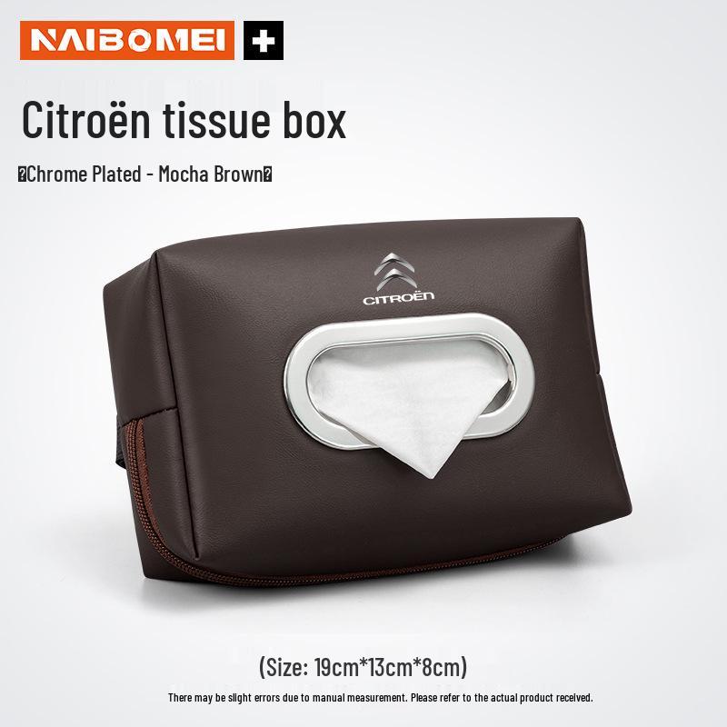 Подходит для моделей Citroen: C3, C4, Elysee, C5, C5 Aircross, C6 - Коробка для салфеток, Бардачок, Карман для салфеток на спинке сиденья.
