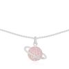 APM M t orites Adjustable Necklace Pink Silver Sterling RP9606OX