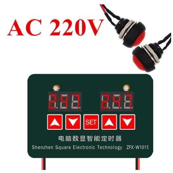 12V 24V 220V Microcomputer Digital Display Intelligent Timer Adjustable Electronic Thermostat Temperature Controller ZFX-W10153