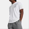 Under Armour Ua Armor Letter Print Crew Neck Short Sleeve T-Shirt Men T-Shirts White 1382832-100