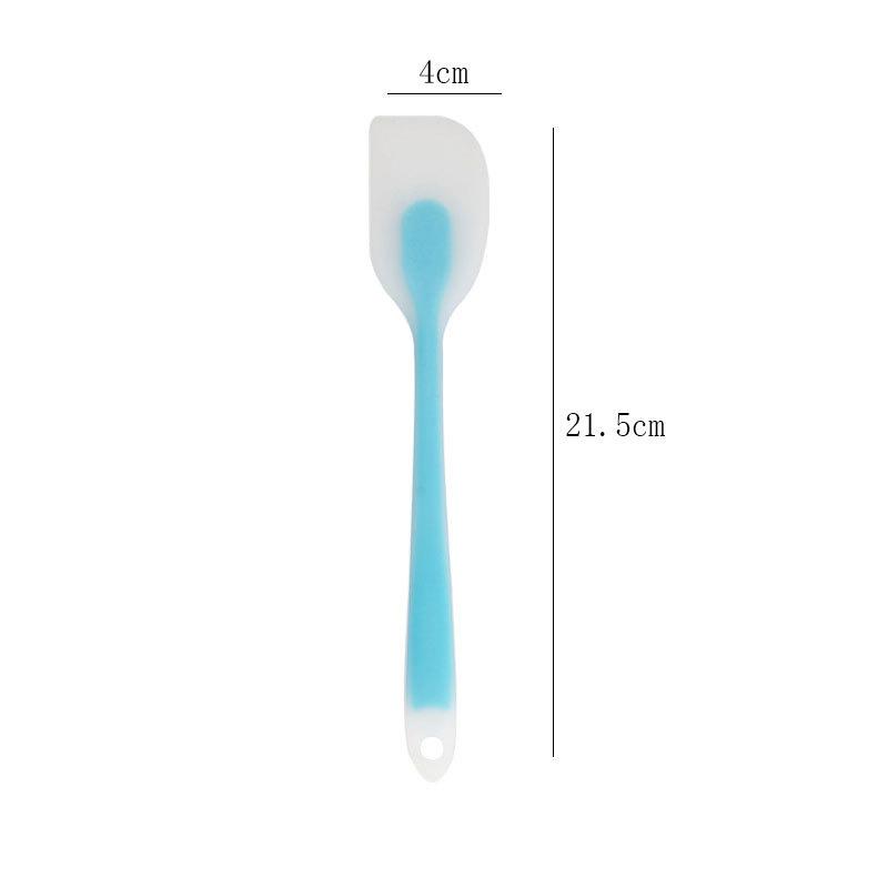 Non Stick Baking Silicone Spatulas Cake Flour Mixing Scraper Translucent Spatula Kitchen Cooking Pastry Scraper Mold Brush Tool Baking Accessories