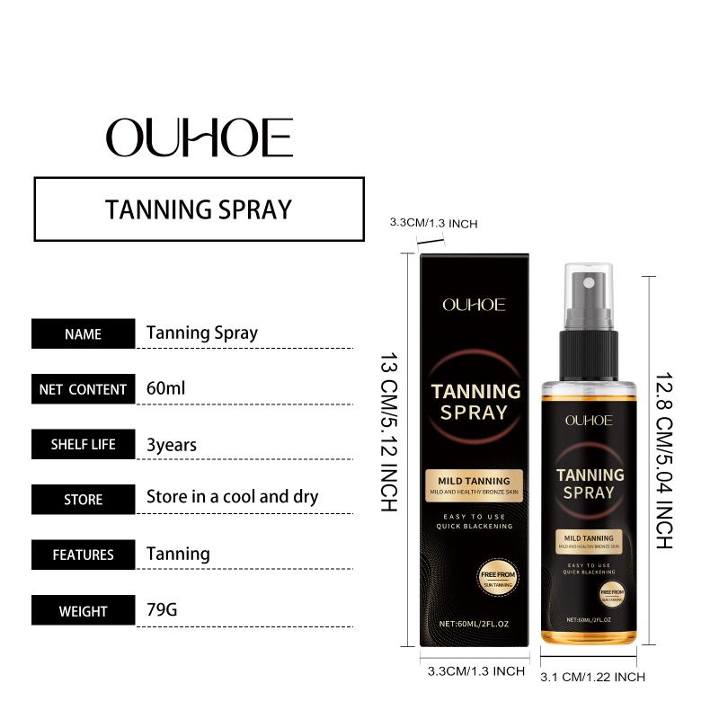 Sunless Bronzing Self Tanner Spray Accelerating Moisturizer Shine Booster for a Deep Long Lasting Beach Tan Look