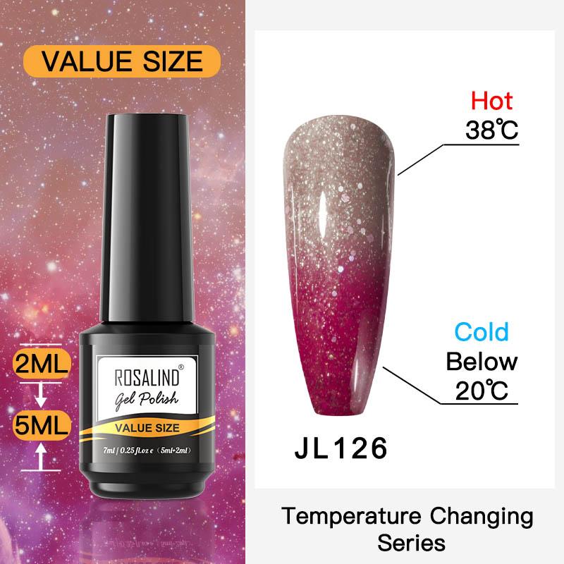 ROSALIND 7ml Soak Off Гель-лак яркий для дизайна ногтей LED / УФ-лампа