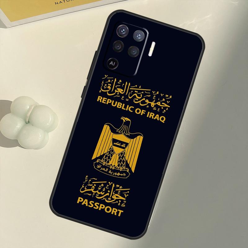 Чехол с национальным флагом Ирака для OPPO A74 A94 A54 A1K A15 A16 A52 A72 A83 A91 A93 A53S A5 A9 A31 A53 2020, чехол