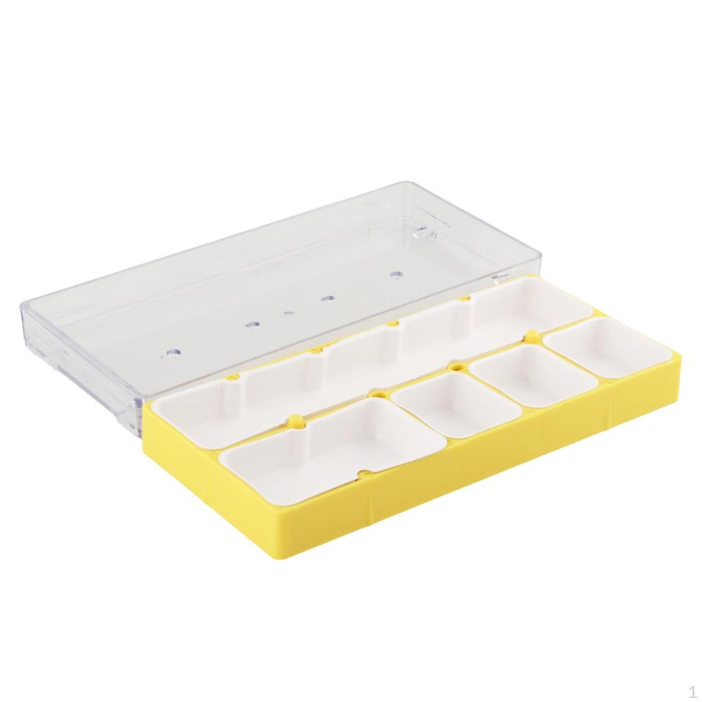 Watch Movement Parts Organizer Box with Protective Cover for Repair Tools