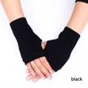 Fashion Wool Winter Autumn Warm Exposed Finger Knitted Wool Glove Half Mitten Wrist Gloves