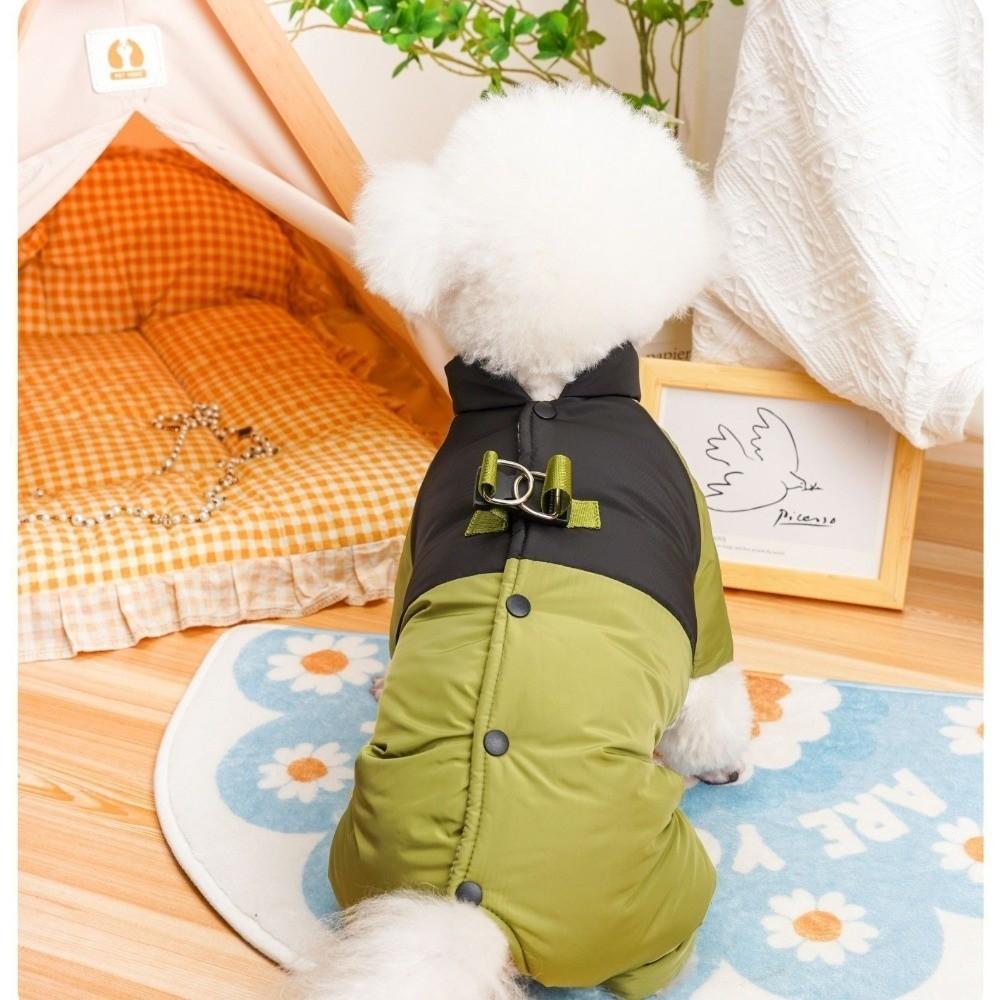 Windproof Protective Romper Autumn Winter Dog Clothes Outdoor Dog Bodysuit For Puppy Small Dogs
