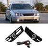 M63K-1Pair Fog Lights Angel Eyes Lamp Front Bumper Grille Grill Cover With Wire Kit For Jetta Bora MK4 1999-2004