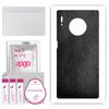 apgo Protective Skin Sticker for the Back Compatible with Huawei Mate 30 Pro 5G, Wrap Film, Foil, Vinyl - Pattern Black Leather