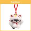 Plush Penguin Keychain With Lion Dance Theme For Celebration And Decor Party