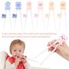 1 Pair Cartoon Chopsticks Children Eating Training Chopsticks Learn Chopsticks Correct Usage Baby Practice Chopstick Tableware
