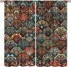Юго-Восточная Азия Тайские цветочные полузатемняющие шторы Красочные Бохо Мандала Шторы Декор Спальня Гостиная Оконные Шторы