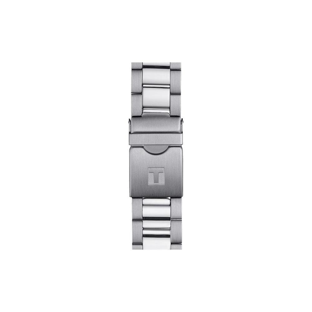 Tissot Коллекция Starfish Кварцевый механизм Мужские часы Часы 45,5 мм Черный циферблат Корпус из нержавеющей стали T120.417.11.051.01